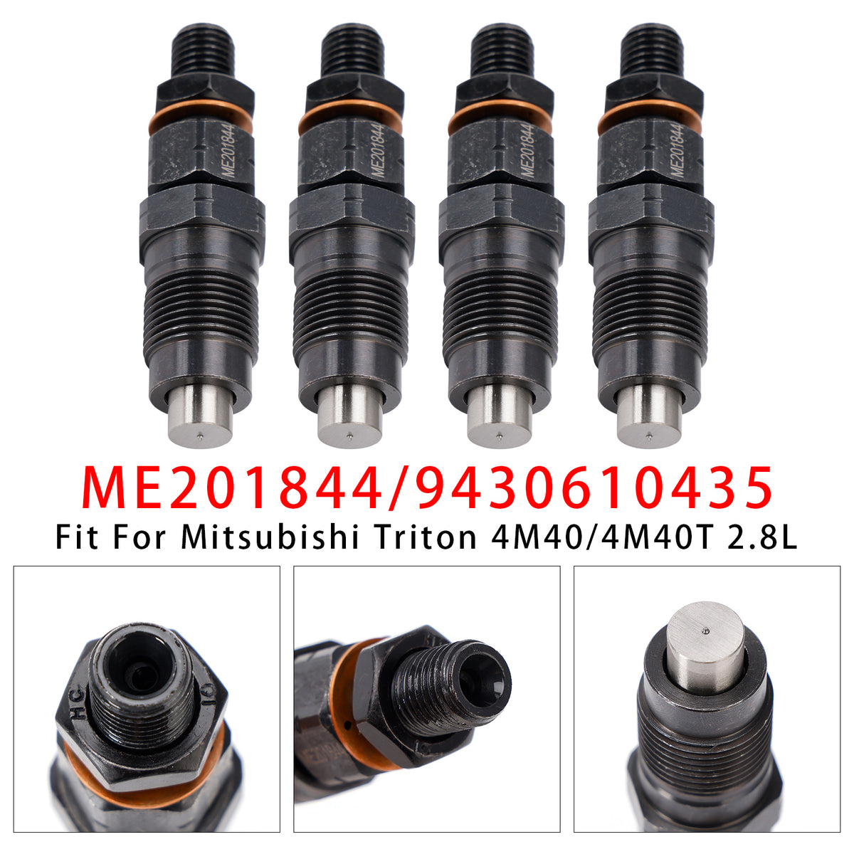 Mitsubishi Delica Pajero 4M40 4M40T 2.8L ME201844 4PCS Fuel Injector