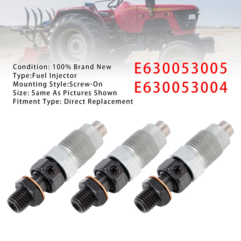 3PCS E6300-53005 Fuel Injector For Kioti Tractors Daedong DK45 CK22 E6300-53004