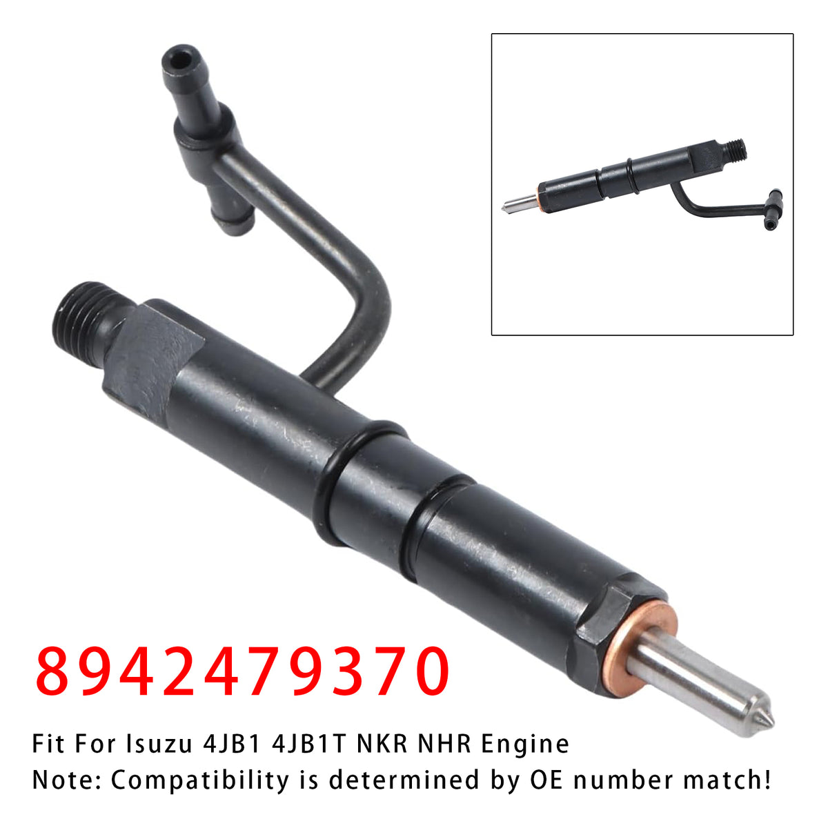 Isuzu 4JB1 4JB1T NKR NHR Engine 8942479370 1PCS Fuel Injector
