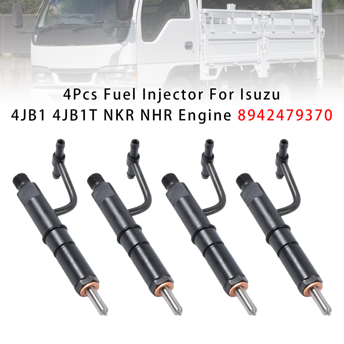 Isuzu 4JB1 4JB1T NKR NHR Engine 8942479370 4PCS Fuel Injector