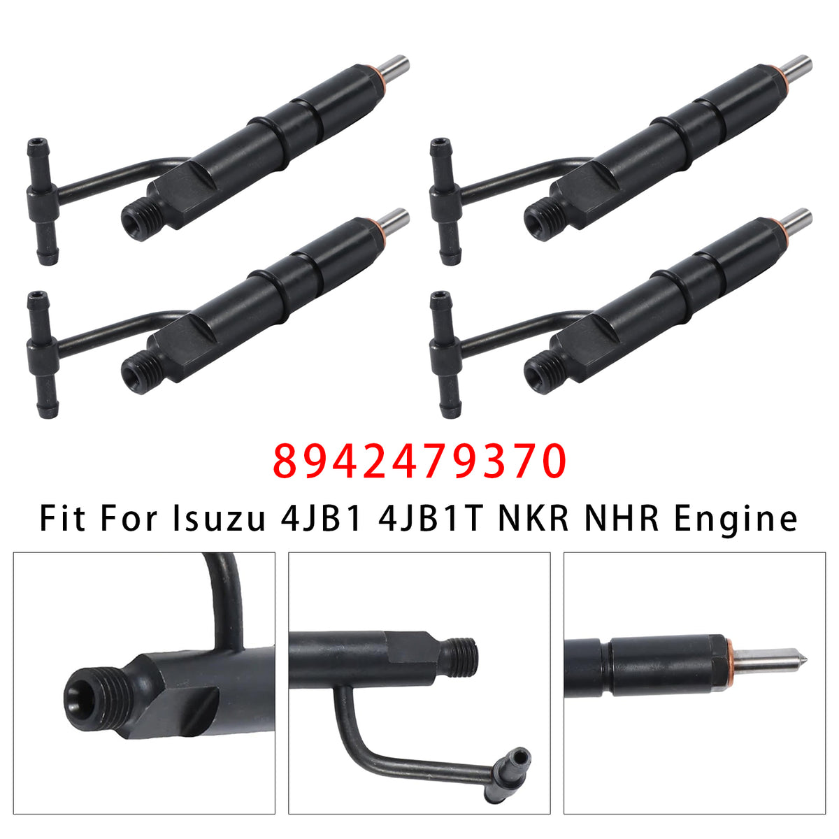 Isuzu 4JB1 4JB1T NKR NHR Engine 8942479370 4PCS Fuel Injector