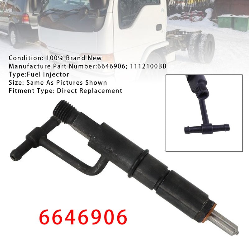 Mustang Bobcat 843 853 960 2060 Isuzu 4JB1 6646906 1PCS Fuel Injector