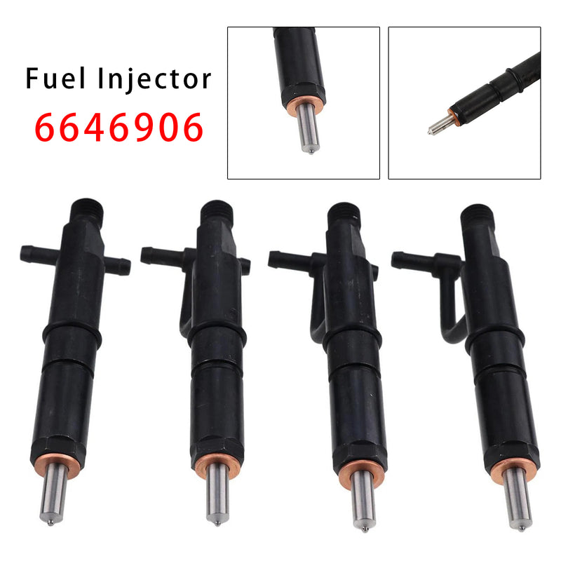 Mustang Bobcat 843 853 960 2060 Isuzu 4JB1 6646906 4PCS Fuel Injector
