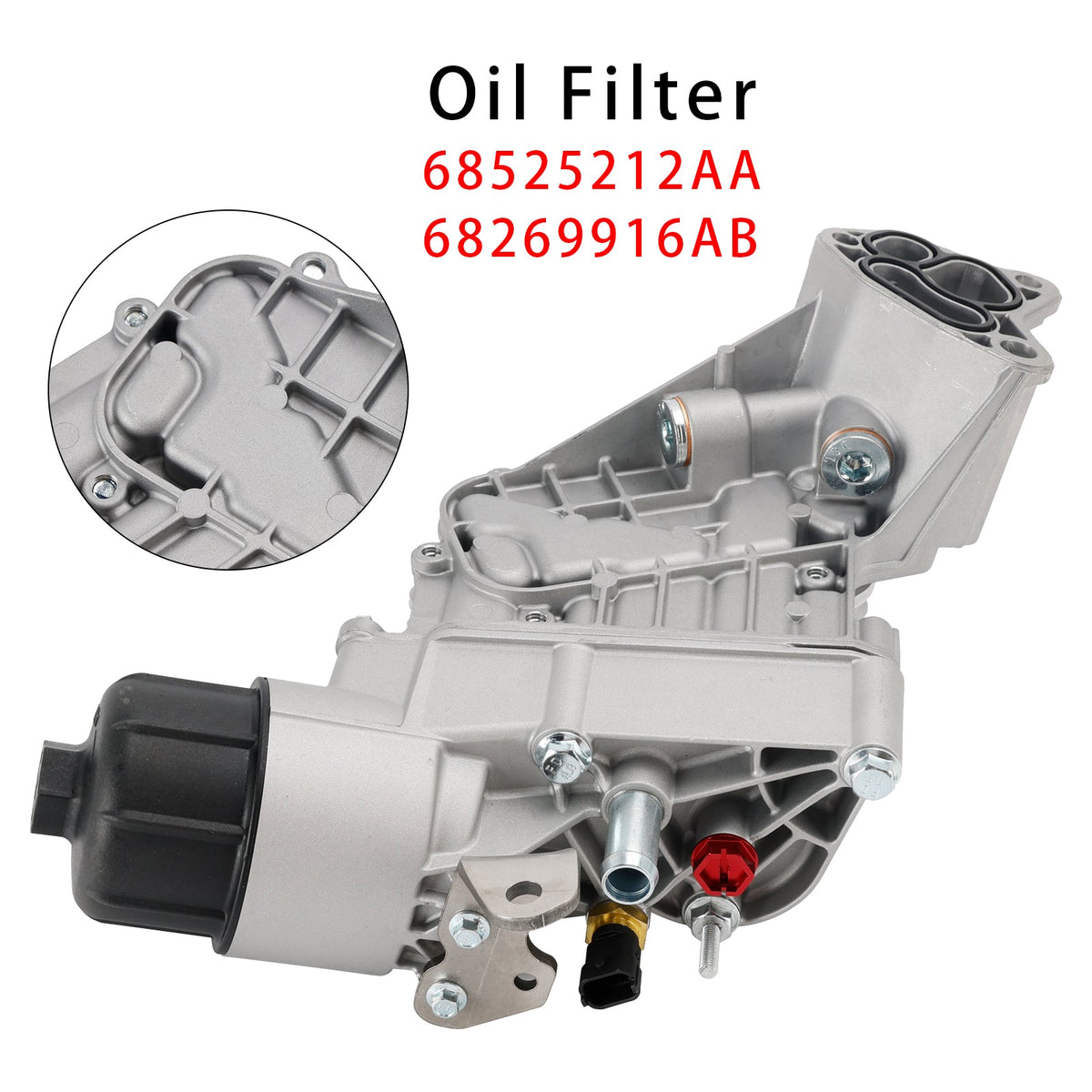 Jeep Grand Cherokee WK2 3.0 CRD 68525212AA Oil Filter Housing Oil Cooler