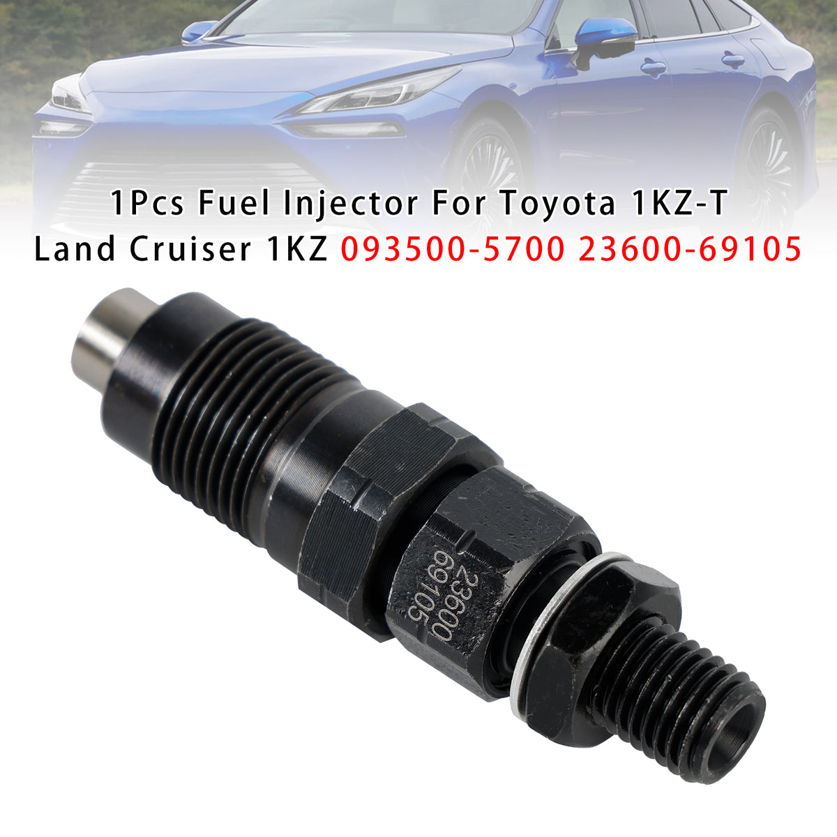 Toyota 1KZ-T Land Cruiser 1KZ 093500-5700 23600-69105 1PCS Fuel Injector