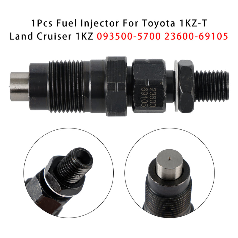 Toyota 1KZ-T Land Cruiser 1KZ 093500-5700 23600-69105 1PCS Fuel Injector