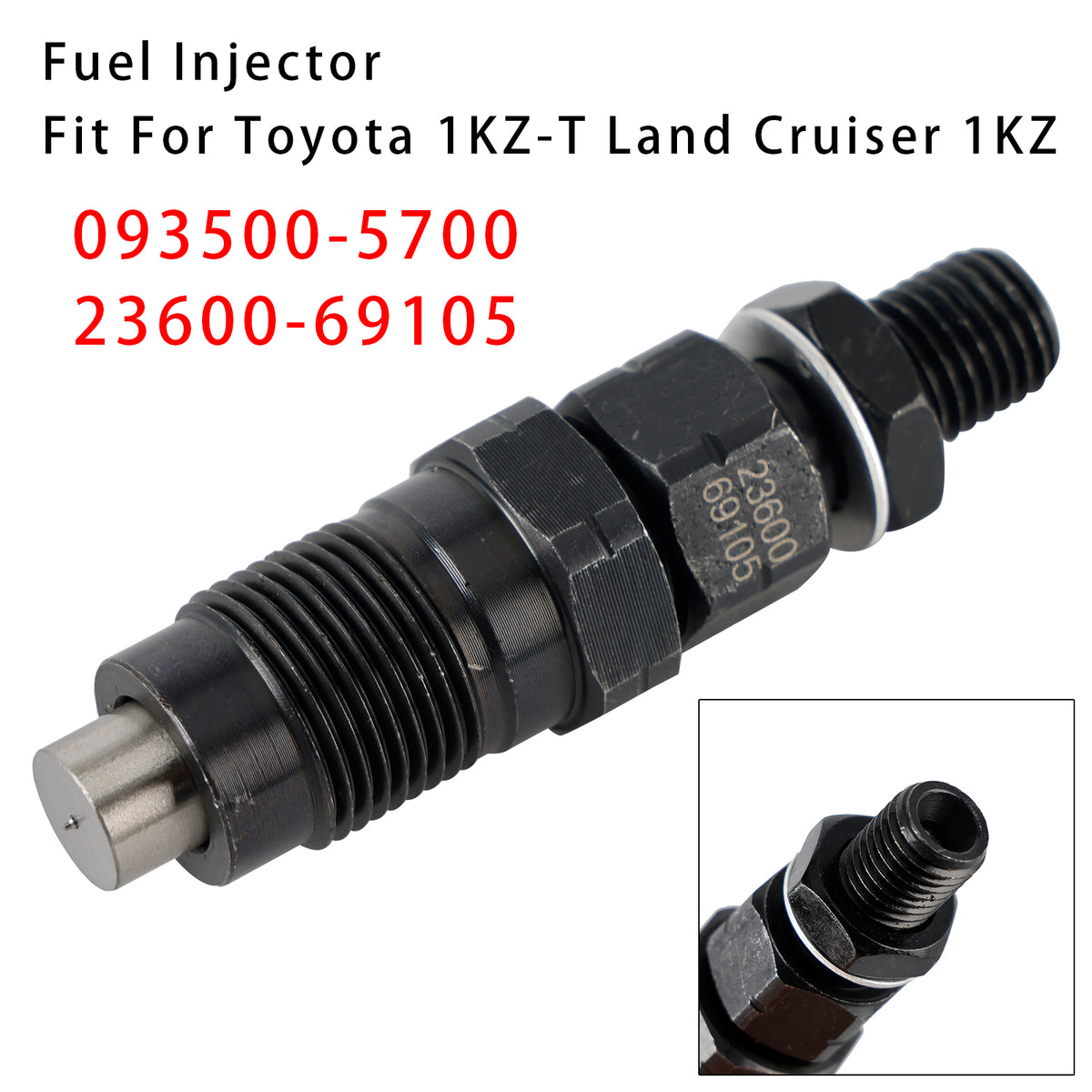 Toyota 1KZ-T Land Cruiser 1KZ 093500-5700 23600-69105 1PCS Fuel Injector
