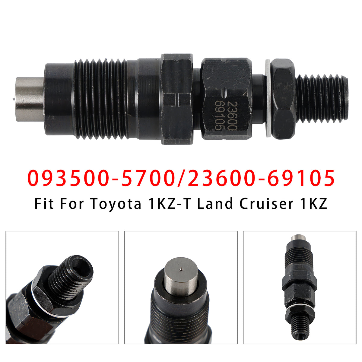 Toyota 1KZ-T Land Cruiser 1KZ 093500-5700 23600-69105 1PCS Fuel Injector