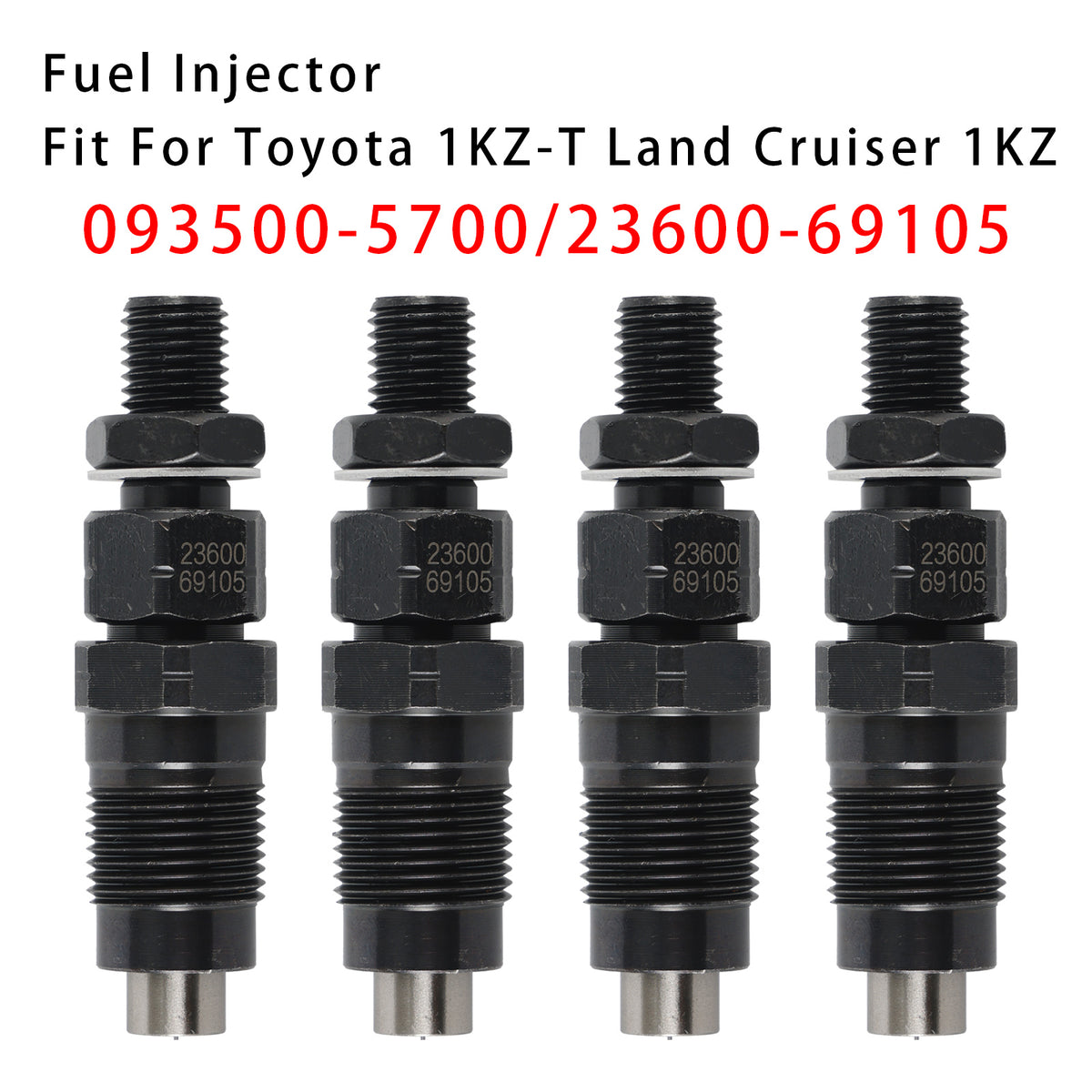 Toyota 1KZ-T Land Cruiser 1KZ 093500-5700 23600-69105 4PCS Fuel Injector