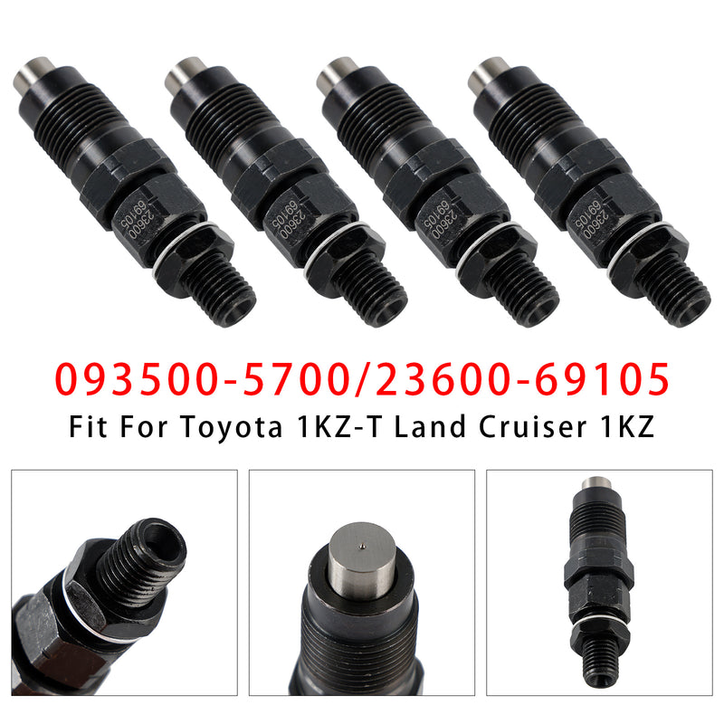Toyota 1KZ-T Land Cruiser 1KZ 093500-5700 23600-69105 4PCS Fuel Injector