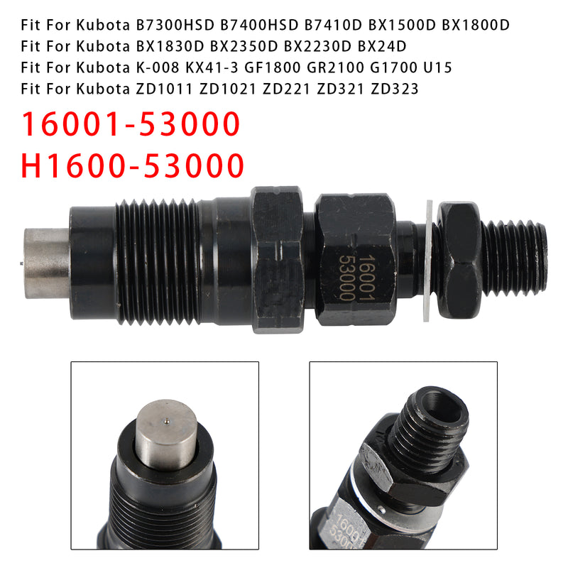 Kubota D722 D782 BX2230D Engine 16001-53000 H1600-53000 1PCS Fuel Injector