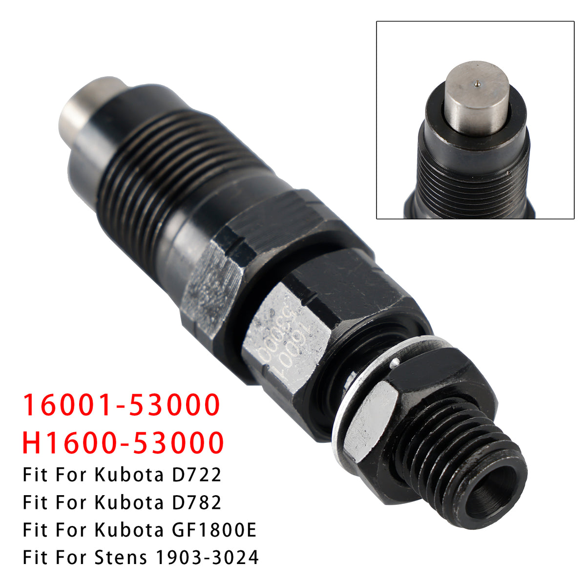 Kubota D722 D782 BX2230D Engine 16001-53000 H1600-53000 1PCS Fuel Injector