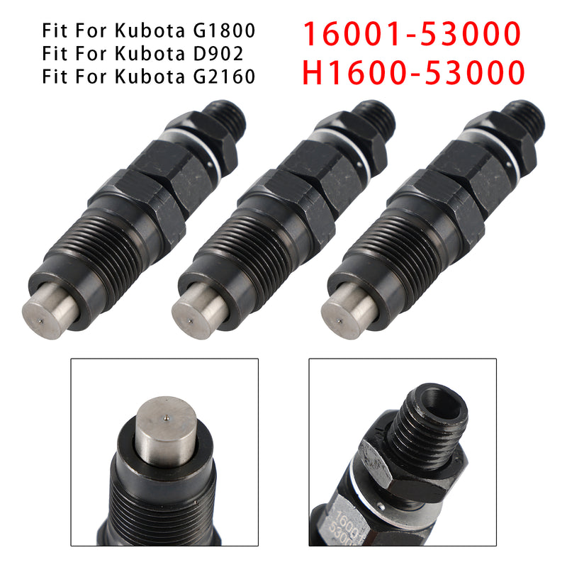 Kubota D722 D782 BX2230D Engine 16001-53000 H1600-53000 3Pcs Fuel Injector