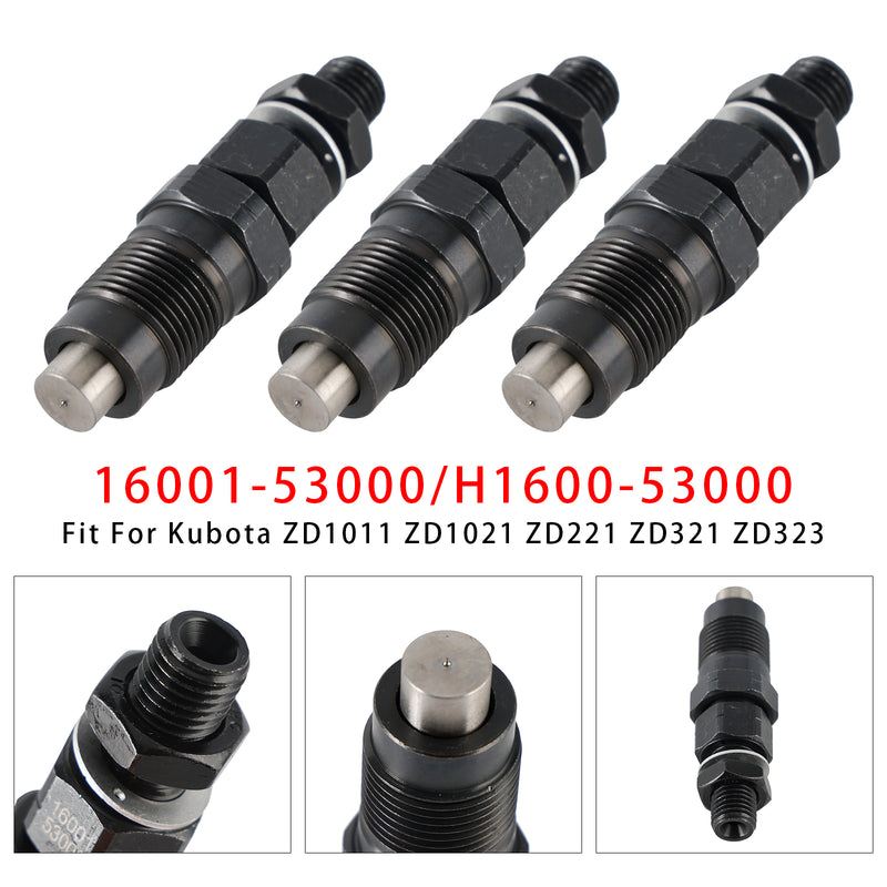 Kubota D722 D782 BX2230D Engine 16001-53000 H1600-53000 3Pcs Fuel Injector
