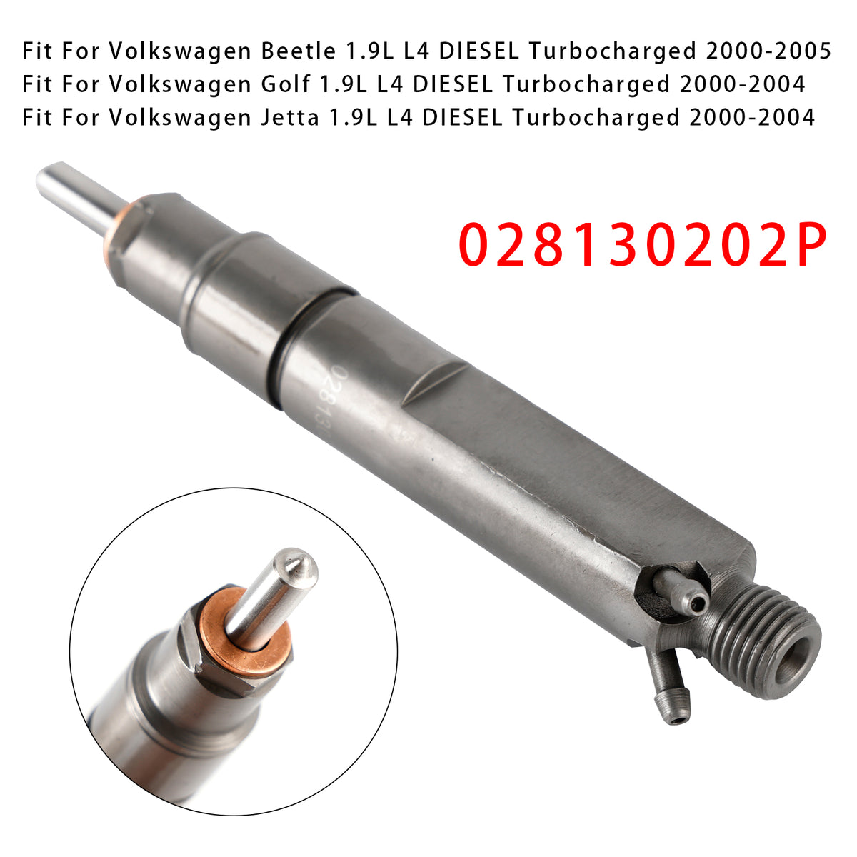 Volkswagen Golf Jetta Beetle 1.9L Diesel 028130202P 1PCS Fuel Injector