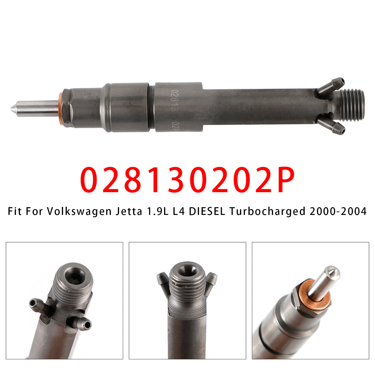 Volkswagen Golf Jetta Beetle 1.9L Diesel 028130202P 1PCS Fuel Injector