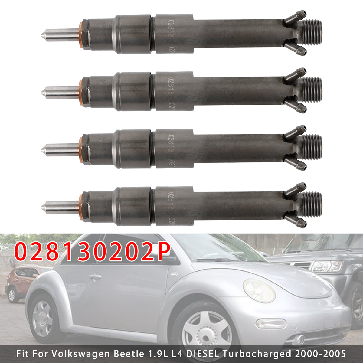 Volkswagen Golf Jetta Beetle 1.9L Diesel 028130202P 4PCS Fuel Injector