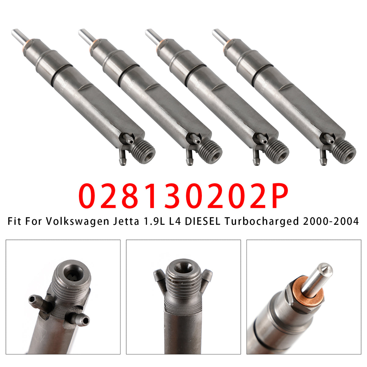 Volkswagen Golf Jetta Beetle 1.9L Diesel 028130202P 4PCS Fuel Injector