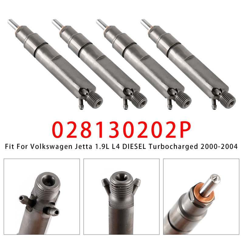 Volkswagen Golf Jetta Beetle 1.9L Diesel 028130202P 4PCS Fuel Injector