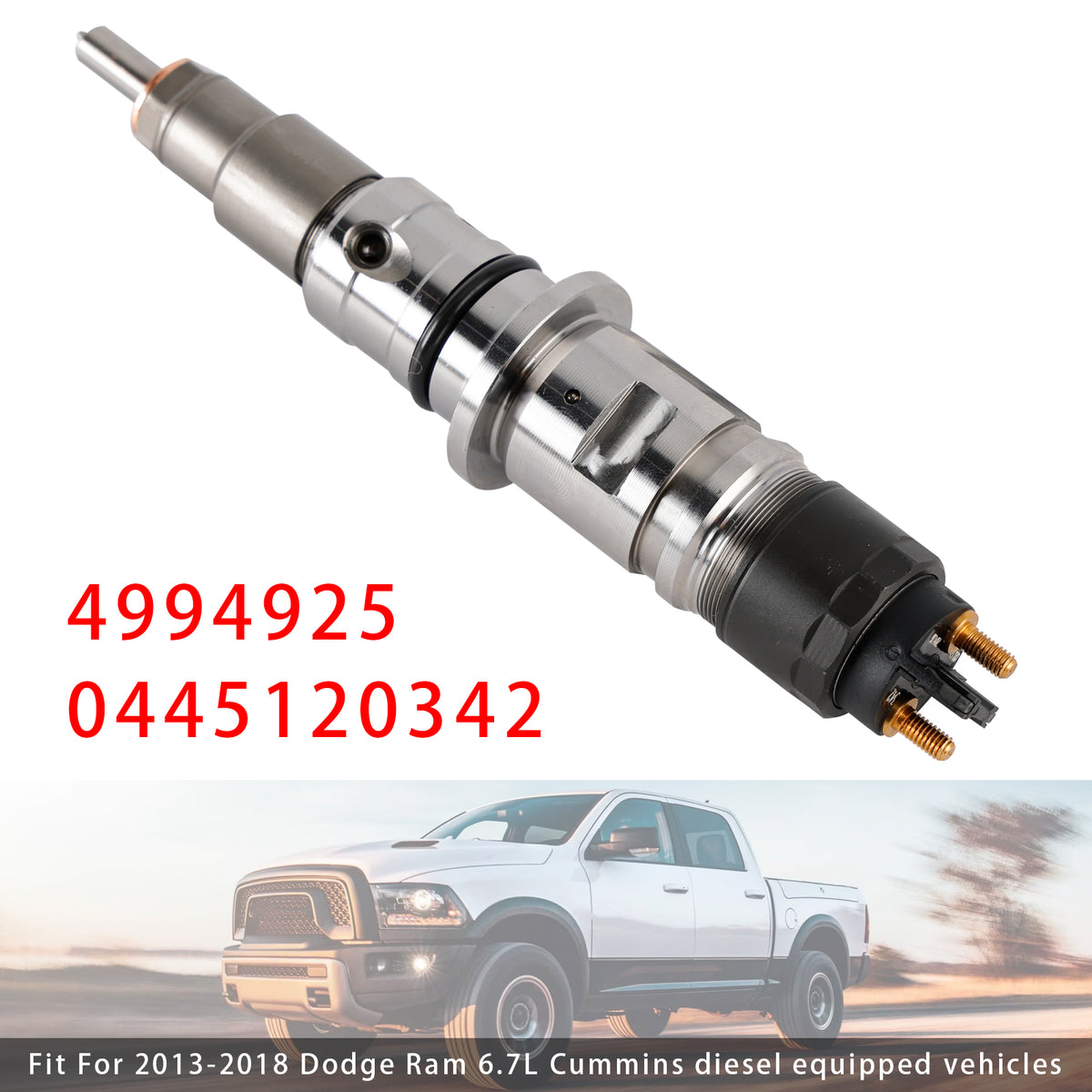 Dodge RAM 2013-2018 6.7L 4994925 0445120342 0986435621 1PCS Fuel Injector