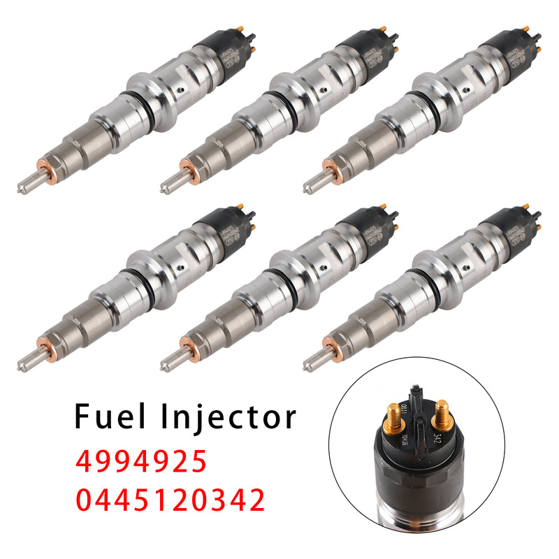 Dodge RAM 2013-2018 6.7L 4994925 0445120342 0986435621 6PCS Fuel Injector