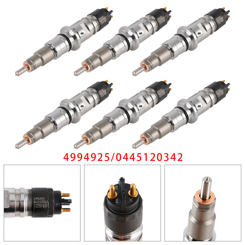 Dodge RAM 2013-2018 6.7L 4994925 0445120342 0986435621 6PCS Fuel Injector