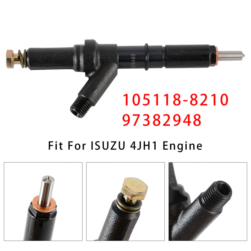 ISUZU 4JH1 Engine 105118-8210 97382948 8973829480 1PCS Fuel Injector