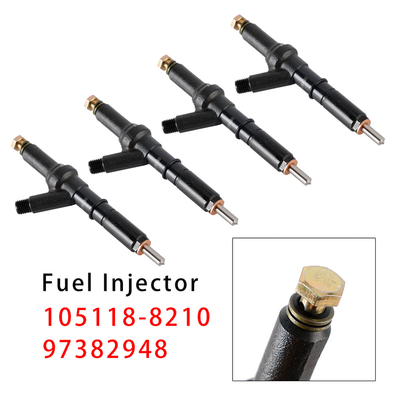 ISUZU 4JH1 Engine 105118-8210 97382948 8973829480 4PCS Fuel Injector