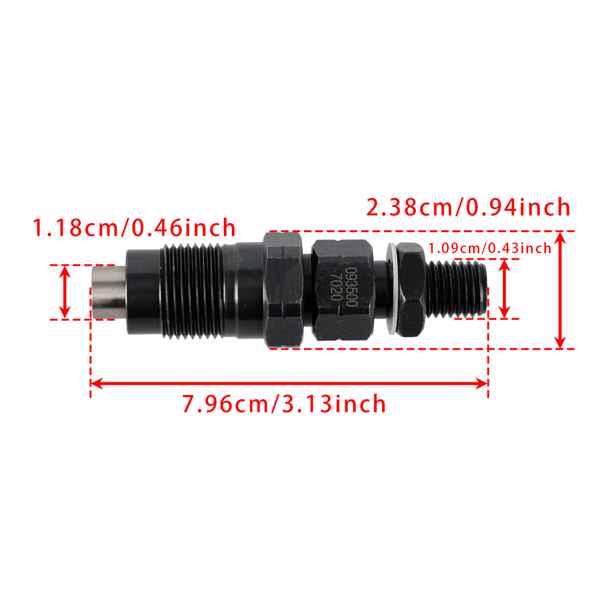 Hilux Surf Prado 1KZ-TE 3.0L 093500-7020 23600-67040 4PCS Fuel Injector