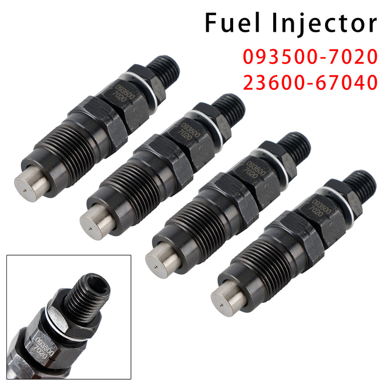 Hilux Surf Prado 1KZ-TE 3.0L 093500-7020 23600-67040 4PCS Fuel Injector