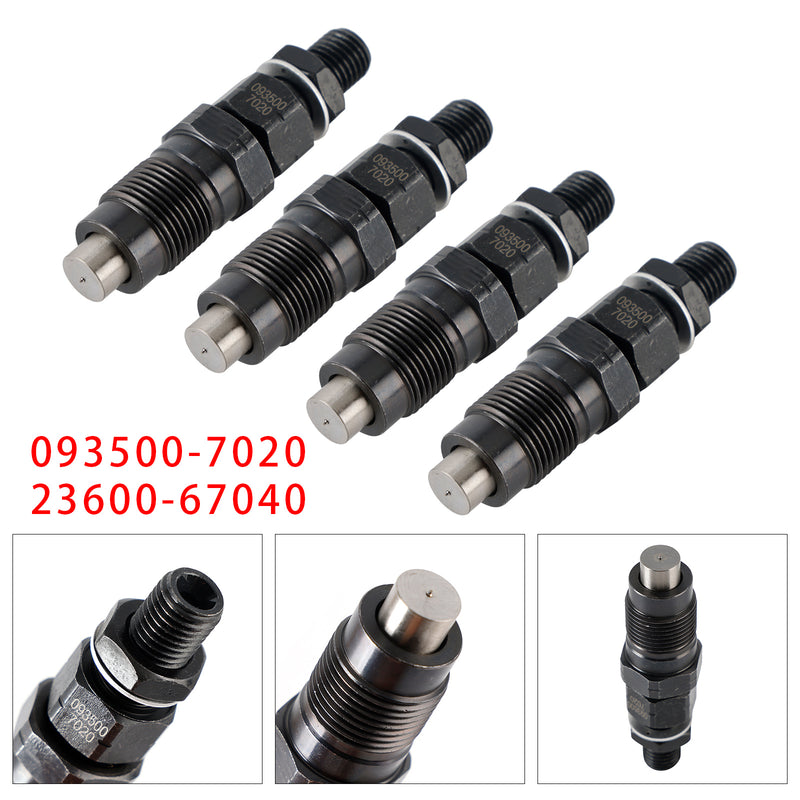 Hilux Surf Prado 1KZ-TE 3.0L 093500-7020 23600-67040 4PCS Fuel Injector