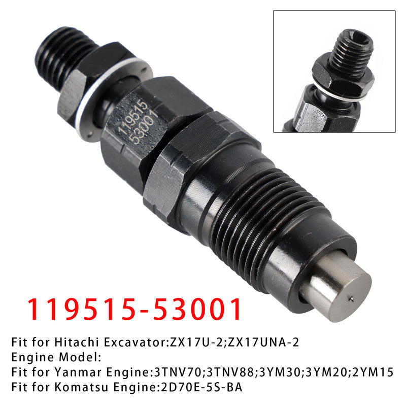 Yanmar 3TNV70 3YM20 3YM30 2YM15 Engines 119515-53001 1PCS Fuel Injector
