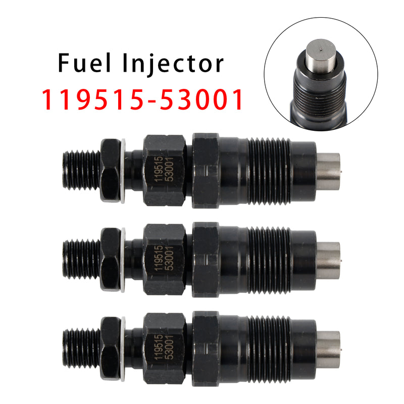Yanmar 3TNV70 3YM20 3YM30 2YM15 Engines 119515-53001 3Pcs Fuel Injector
