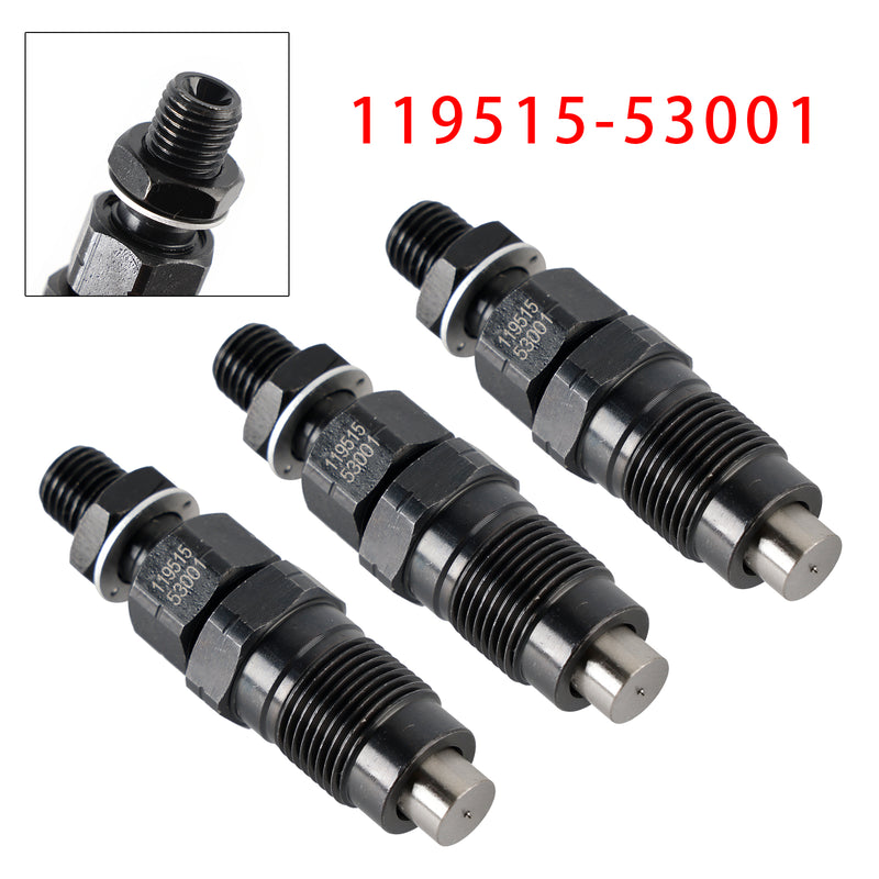 Yanmar 3TNV70 3YM20 3YM30 2YM15 Engines 119515-53001 3Pcs Fuel Injector