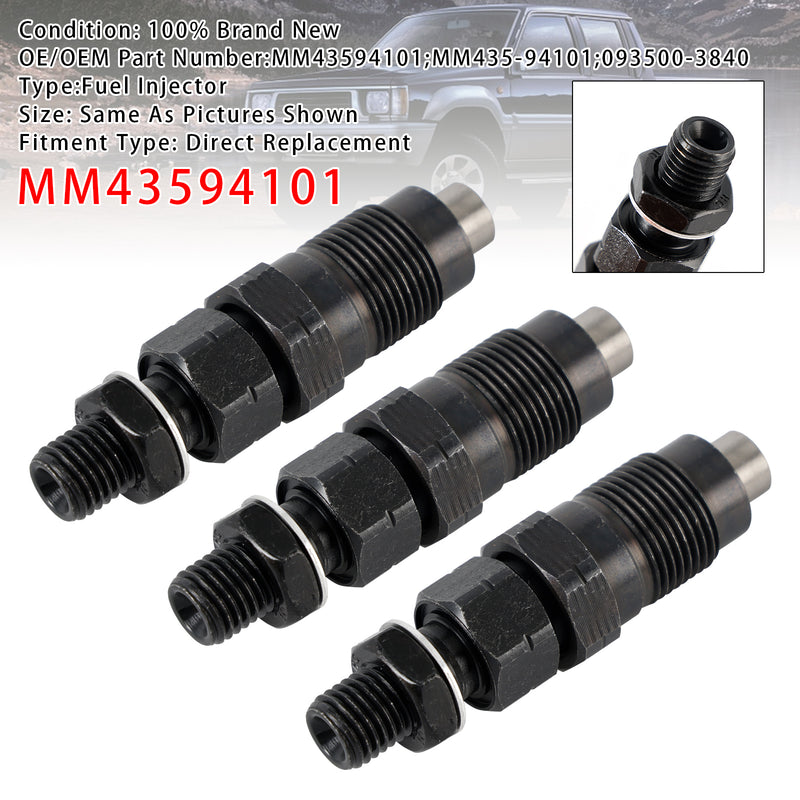 Mitsubishi L2E L3E S3L S4L S4L2 Engine MM43594101 3Pcs Fuel Injector