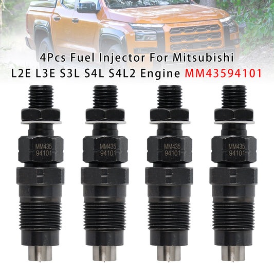 Mitsubishi L2E L3E S3L S4L S4L2 Engine MM43594101 4PCS Fuel Injector