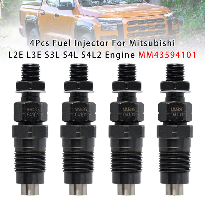 Mitsubishi L2E L3E S3L S4L S4L2 Engine MM43594101 4PCS Fuel Injector