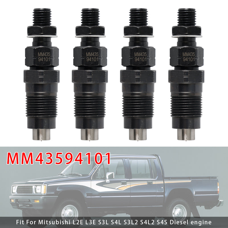 Mitsubishi L2E L3E S3L S4L S4L2 Engine MM43594101 4PCS Fuel Injector