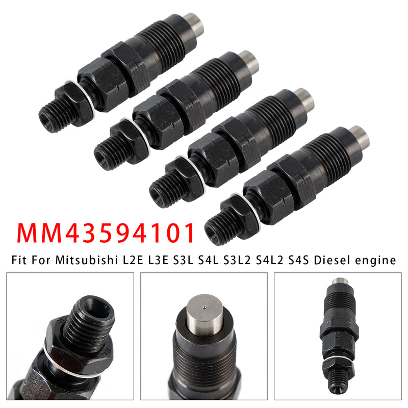 Mitsubishi L2E L3E S3L S4L S4L2 Engine MM43594101 4PCS Fuel Injector