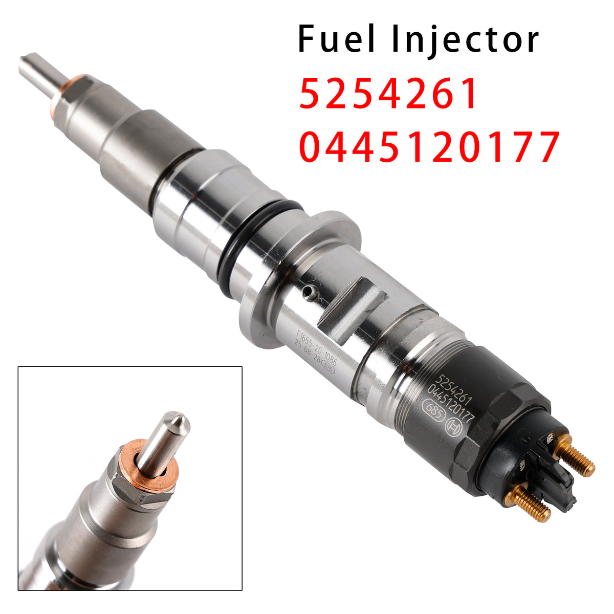 Cummins ISB 6.7L QSB 4.5L 6.7L 5254261 0445120177 1PCS Fuel Injector