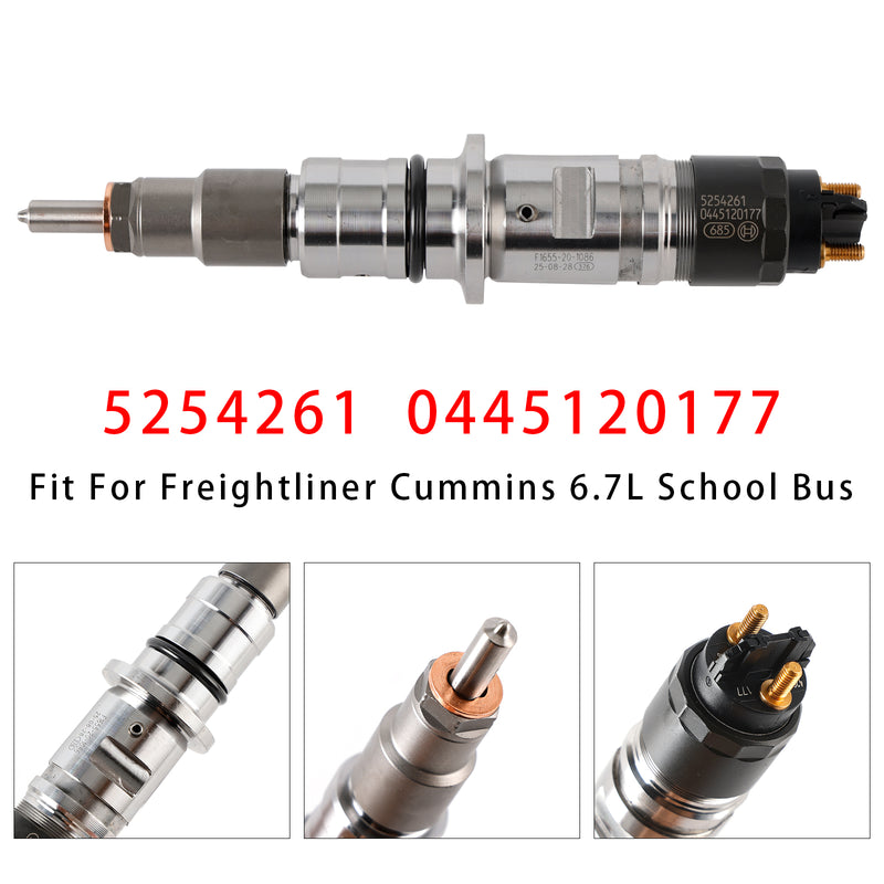 Cummins ISB 6.7L QSB 4.5L 6.7L 5254261 0445120177 1PCS Fuel Injector