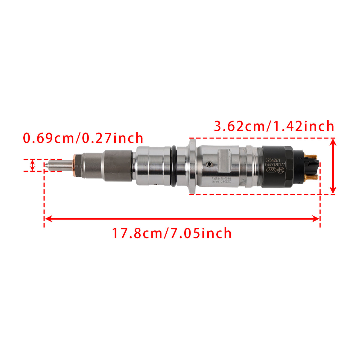 Cummins ISB 6.7L QSB 4.5L 6.7L 5254261 0445120177 6PCS Fuel Injector