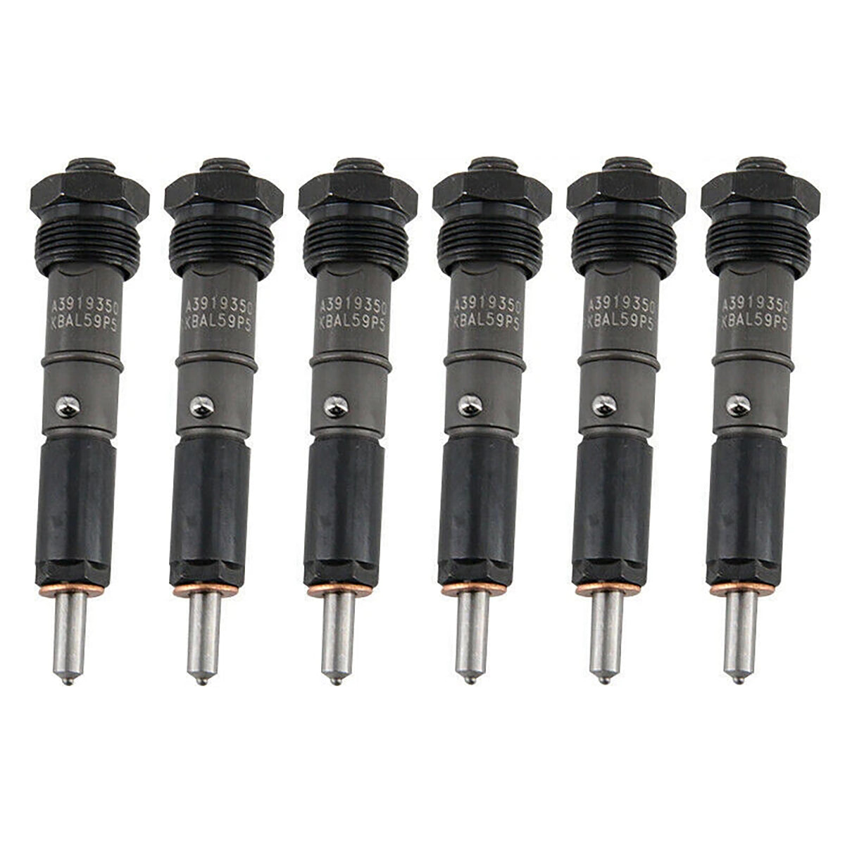 Dodge D250 D350 Cummins 1989-1993 5.9L 12V 0432131837 3919350 6PCS Fuel Injector