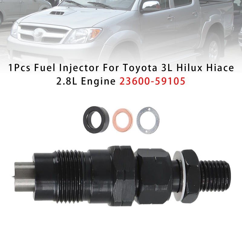 Toyota 3L Hilux Hiace 2.8L Engine 23600-59105 1PCS Fuel Injector