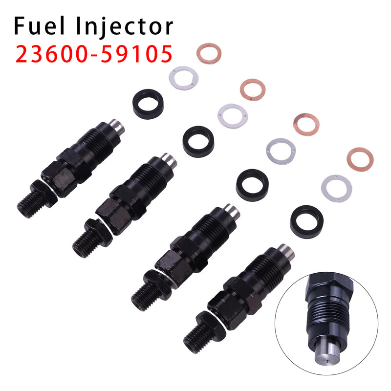 Toyota 3L Hilux Hiace 2.8L Engine 23600-59105 4PCS Fuel Injector
