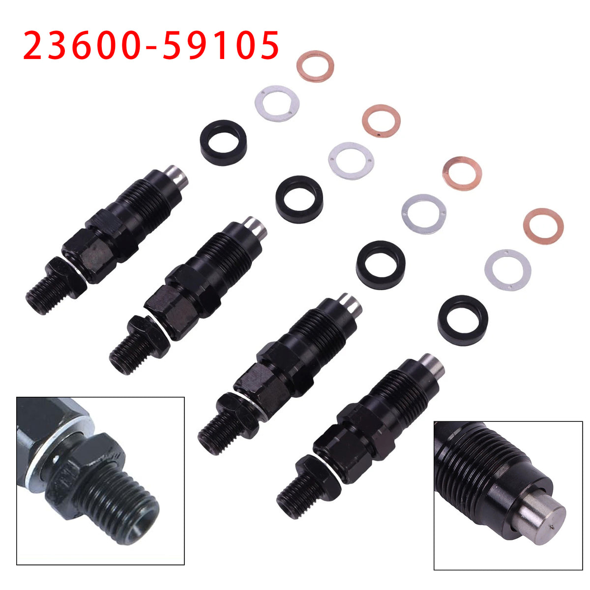 Toyota 3L Hilux Hiace 2.8L Engine 23600-59105 4PCS Fuel Injector