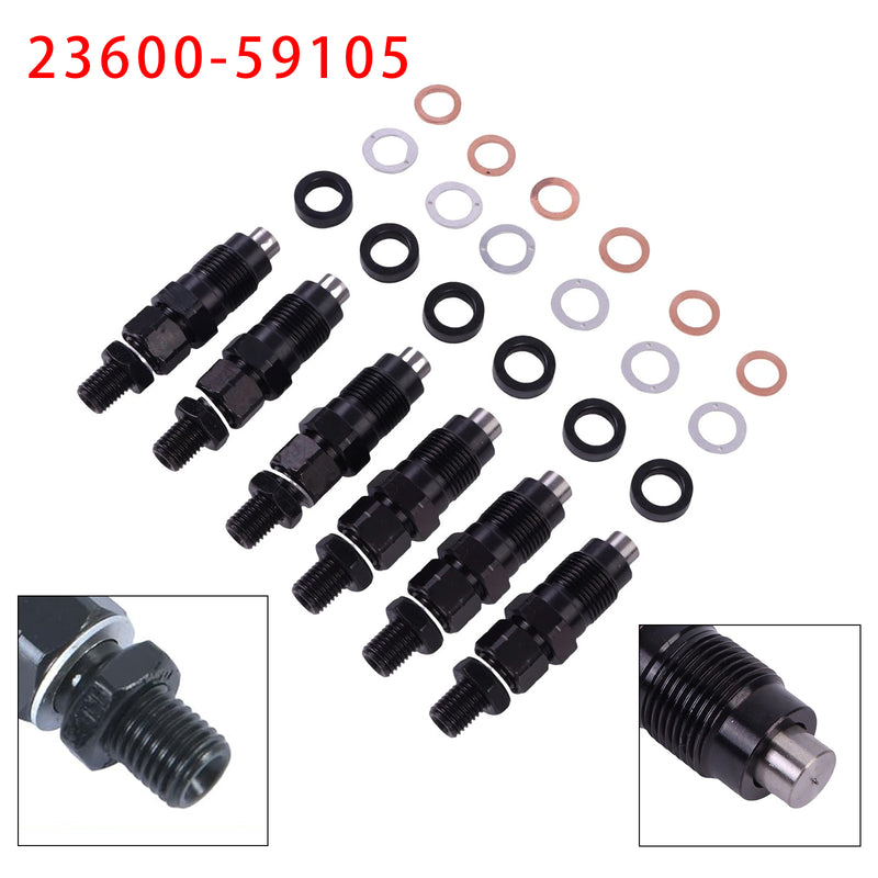 Toyota 3L Hilux Hiace 2.8L Engine 23600-59105 6PCS Fuel Injector