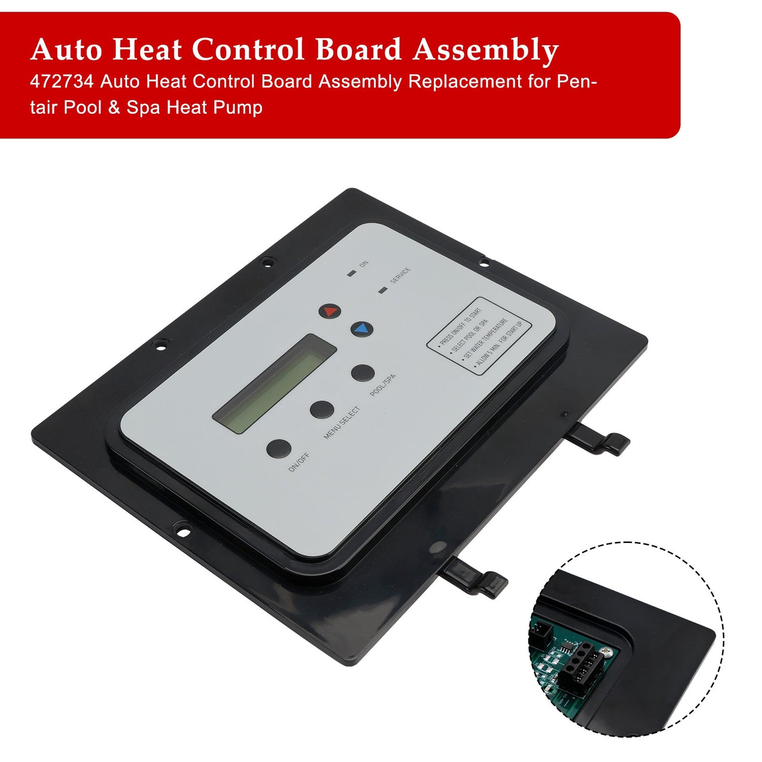 Pentair UltraTemp 472734 Auto Heat Control Board Assembly Replacement