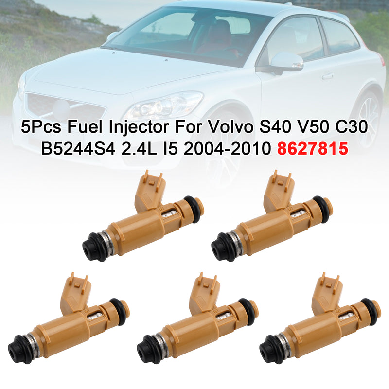 Volvo S40 V50 C30 B5244S4 2.4L I5 2004-2010 8627815 5Pcs Fuel Injector