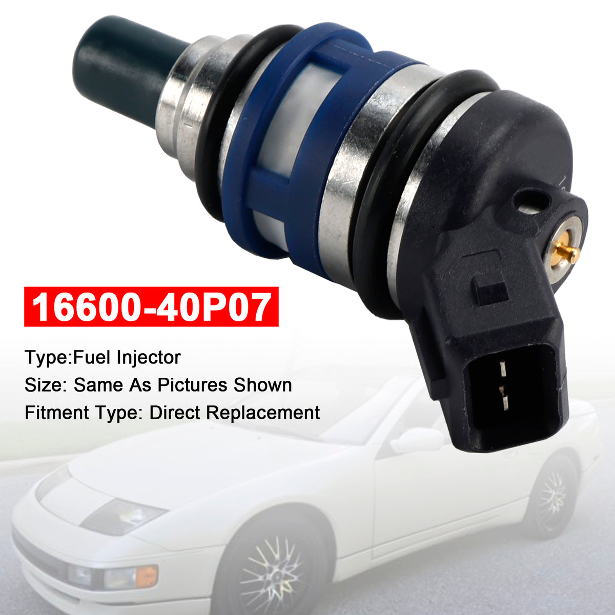 Nissan 300ZX Z32 3.0L TURBO V6 1989-1996 16600-40P07 1PCS Fuel Injector
